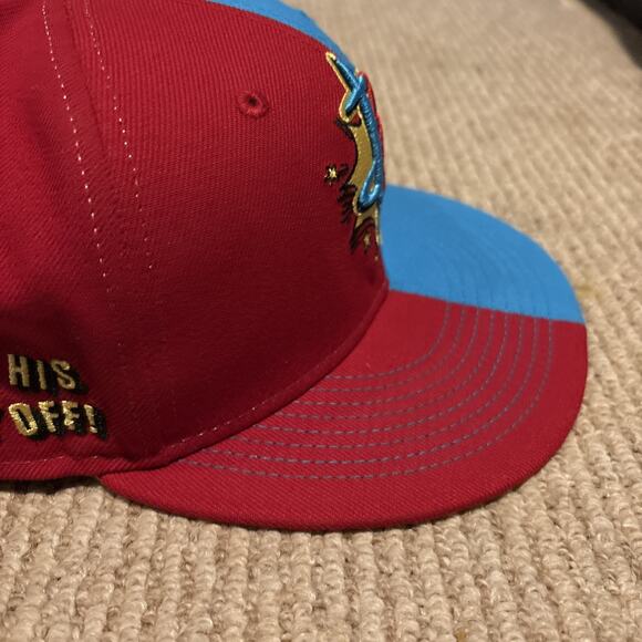 New Era 59FIFTY Houston Rockets Holiday Games Rock Em’ Sock Em’ Fitted Hat 7 1/4 - Picture 5 of 9